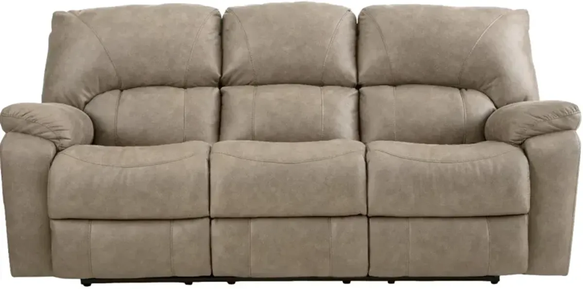 HomeStretch Sapphire Beige Double Reclining Sofa