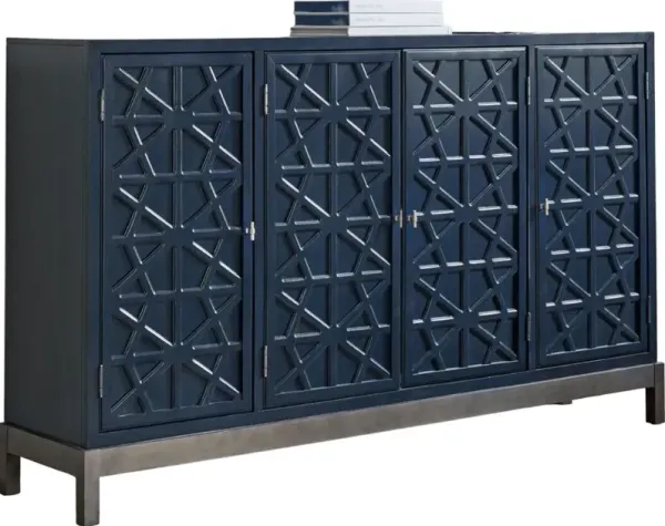Liberty Furniture Braxton Azure Blue Accent Cabinet