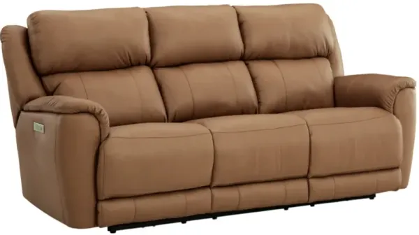 HomeStretch Tuscany Butternut Power Reclining Sofa