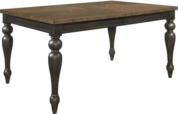 Crown Mark Hilara 6-Piece Brown/Gray Dining Set