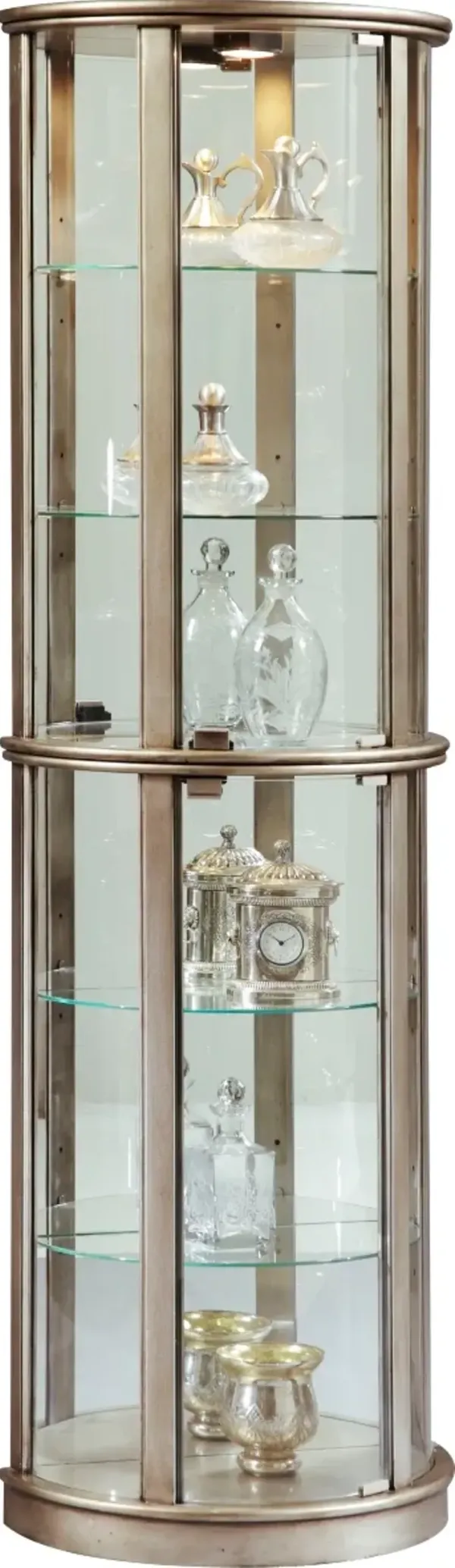 Pulaski PFC Platinum Glass Door Curio