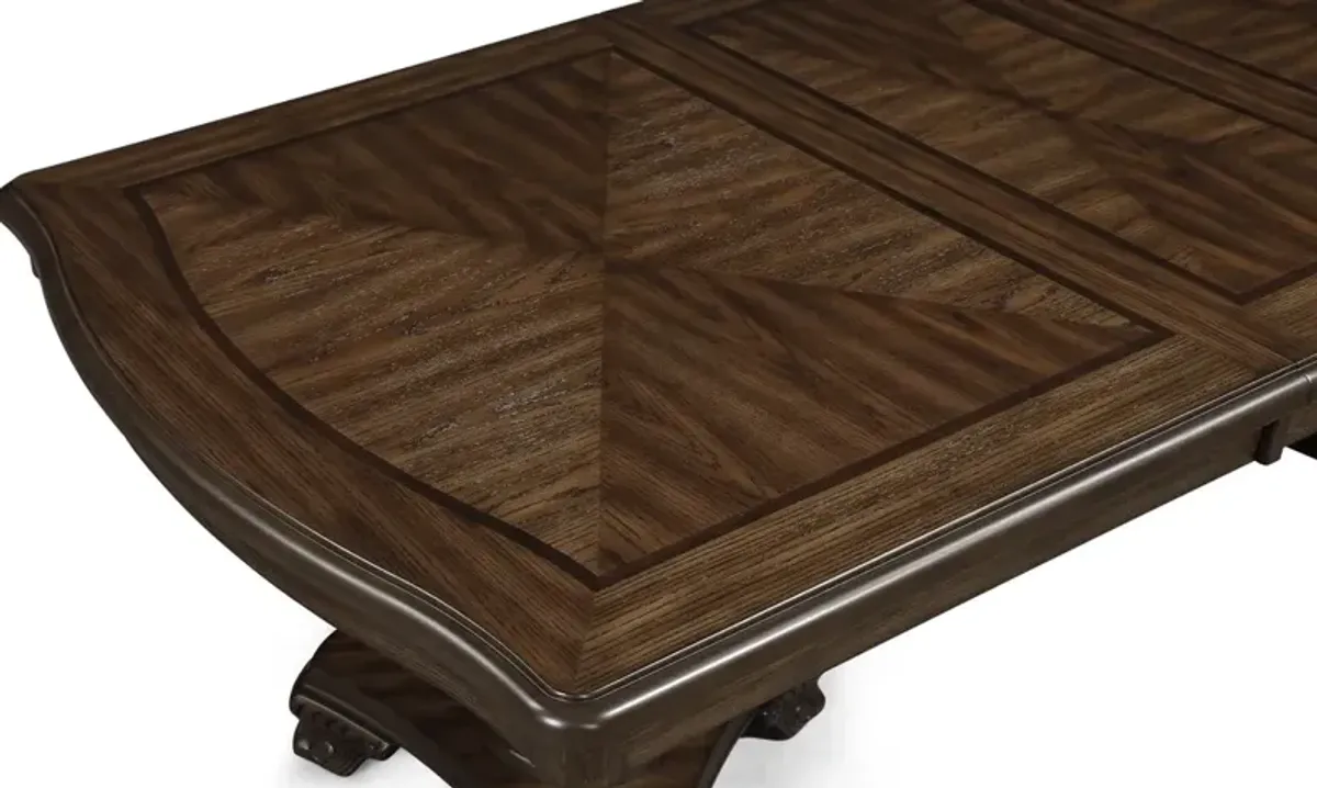 Crown Mark Kiera Coffee Brown Dining Table