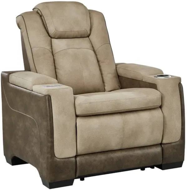 Signature Design by AshleyÂ® Next-Gen DuraPella Sand Power Recliner with Adjustable Headrest