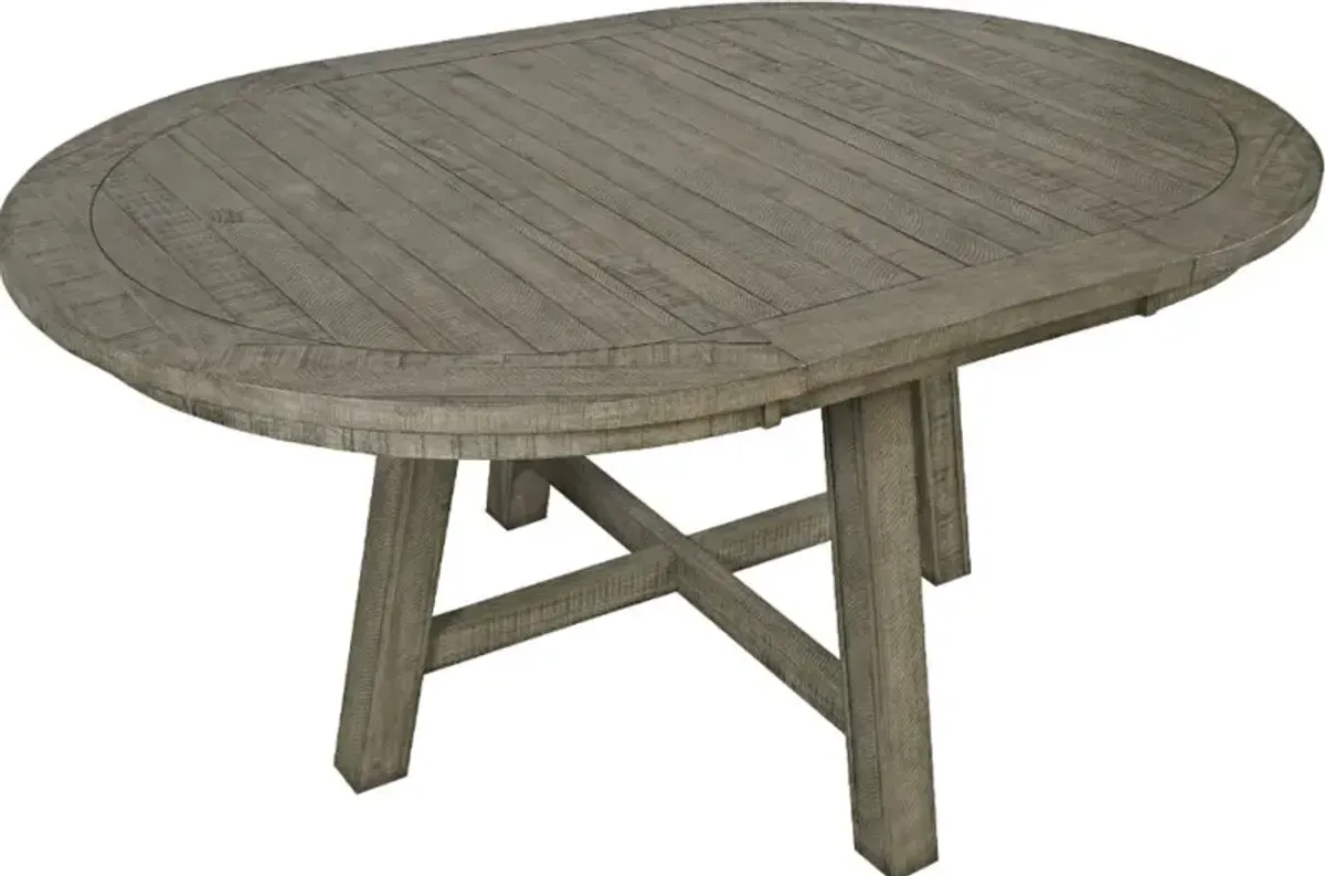 Jofran Inc. Telluride Brown Round-to-Oval Extension Counter Table