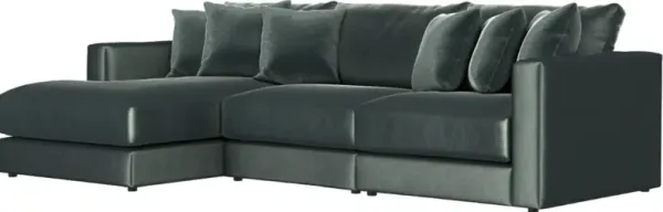 Jackson Furniture Remington 3-Piece Pine Left Arm Facing Sectional and Chaise