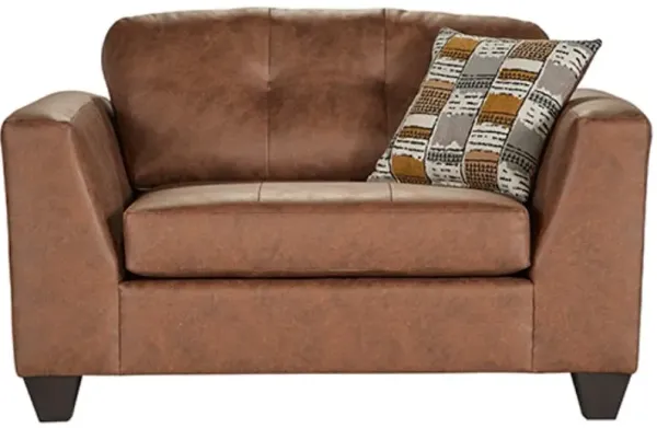 Hughes FurnitureÂ® Mylo Timber Cuddle Chair
