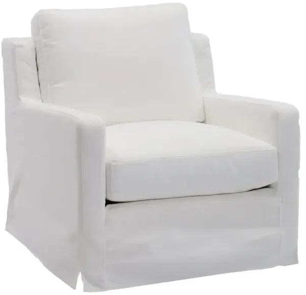 SynergyÂ® 2267 Peyton Pearl Slipcover Swivel Glider