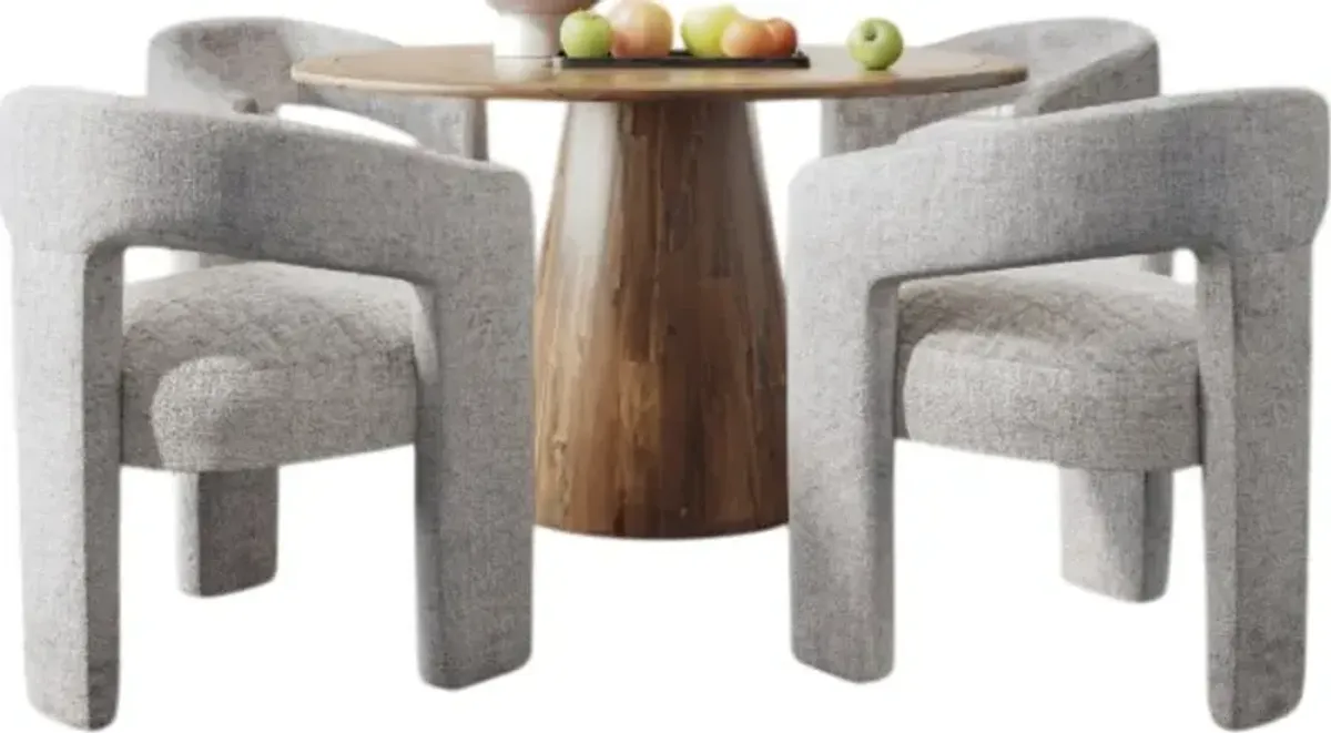Jofran Inc. Nash/Urban Archive Archive 5-Piece Brown/Gray Dining Set