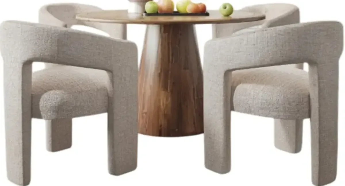 Jofran Inc. Nash/Urban Archive Archive 5-Piece Brown/Natural Dining Set