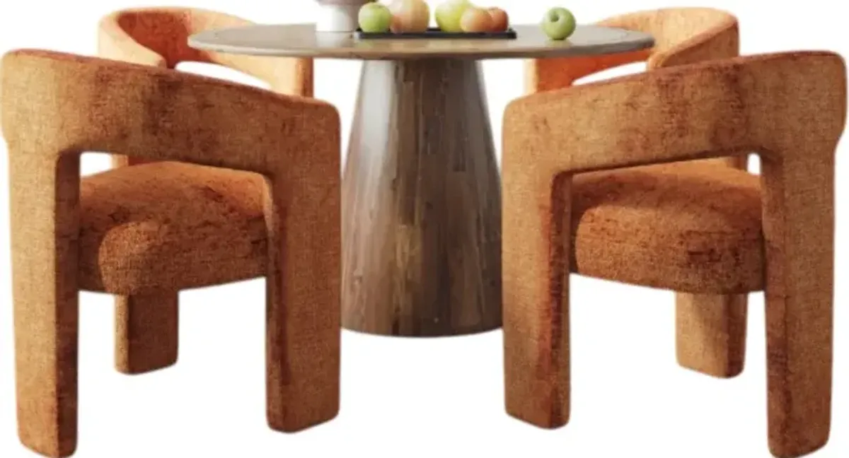 Jofran Inc. Nash/Urban Archive Archive 5-Piece Brown/Rust Dining Set