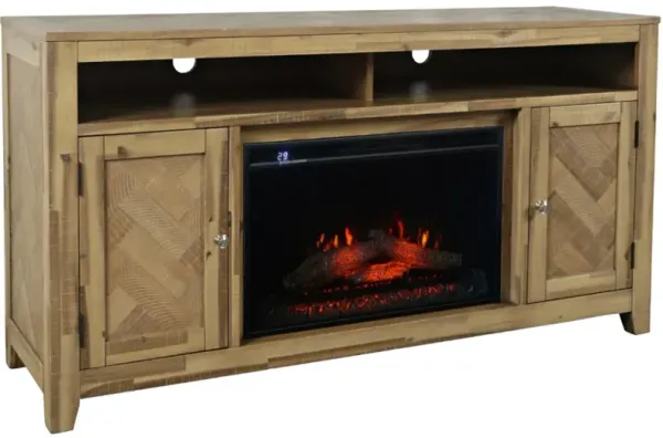 Jofran Inc. Bryce Brown 60" Fireplace Media Console with Logset