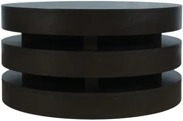 Jofran Inc. Brix Espresso Round Cocktail Table with Casters