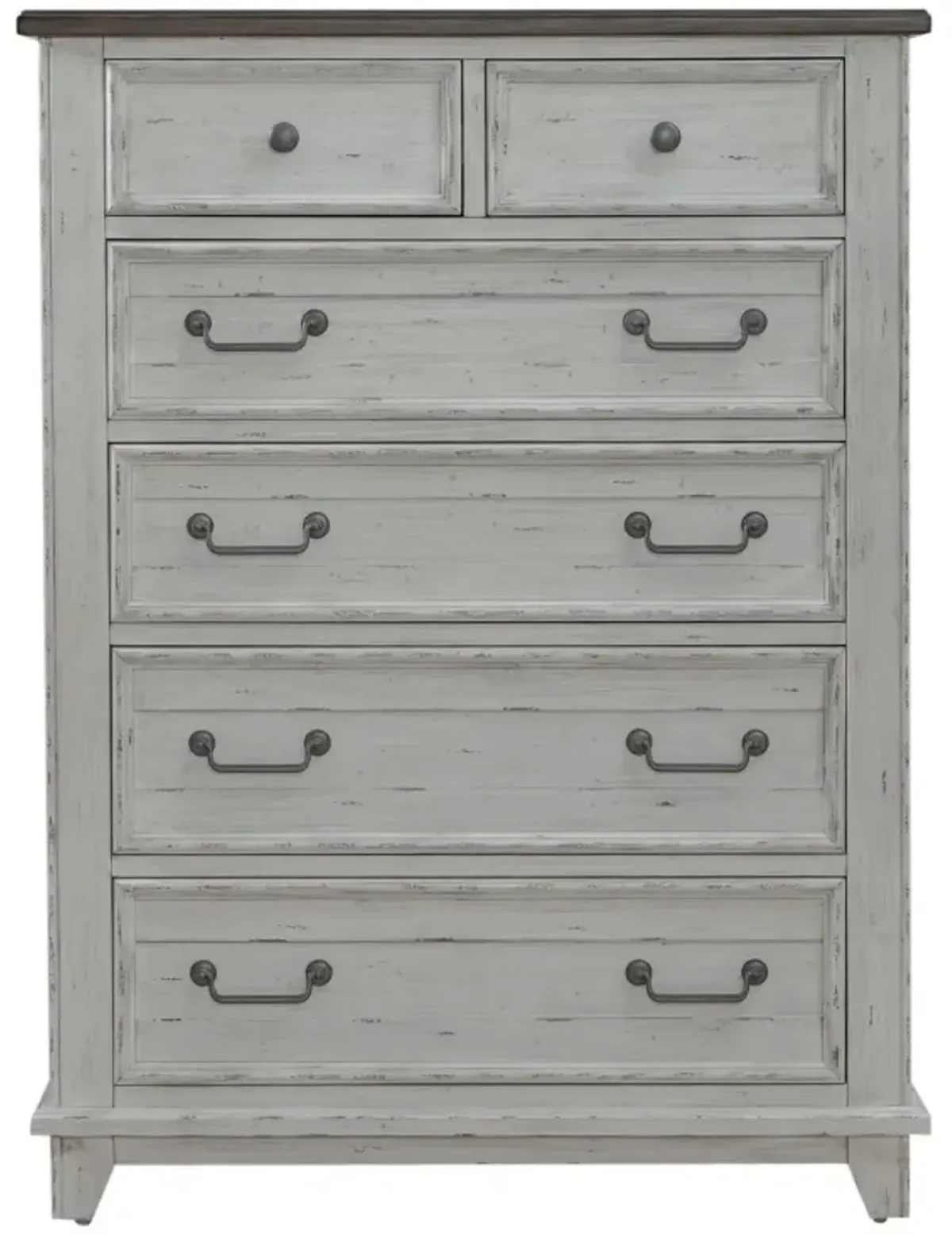 Liberty Furniture River Place Riverstone White/Tobacco Chest