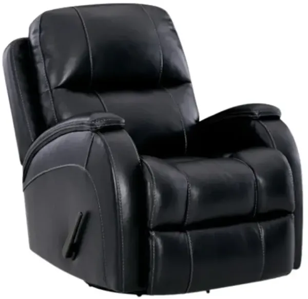 HomeStretch Phantom Black Manual Glider Recliner