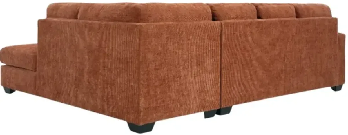 Signature Design by AshleyÂ® Aviemore 2-Piece Spice Left-Arm Facing Sectional and Chaise