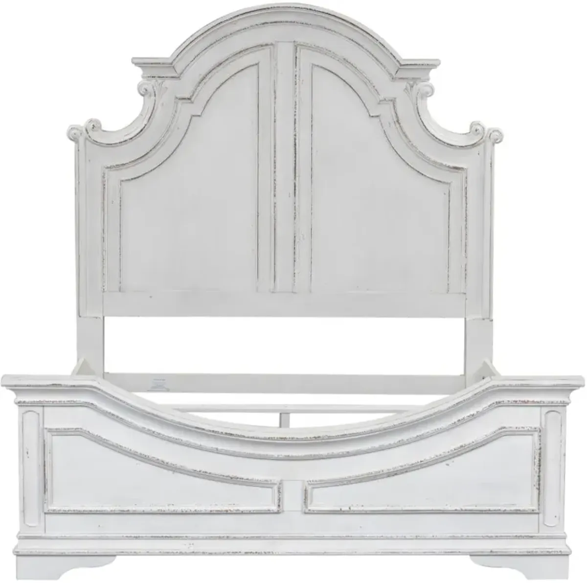 Liberty Furniture Magnolia Manor Antique White California King Panel Bed
