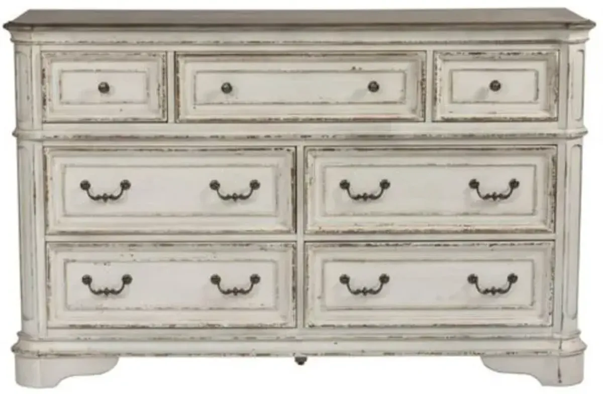 Liberty Furniture Magnolia Manor Antique White Dresser