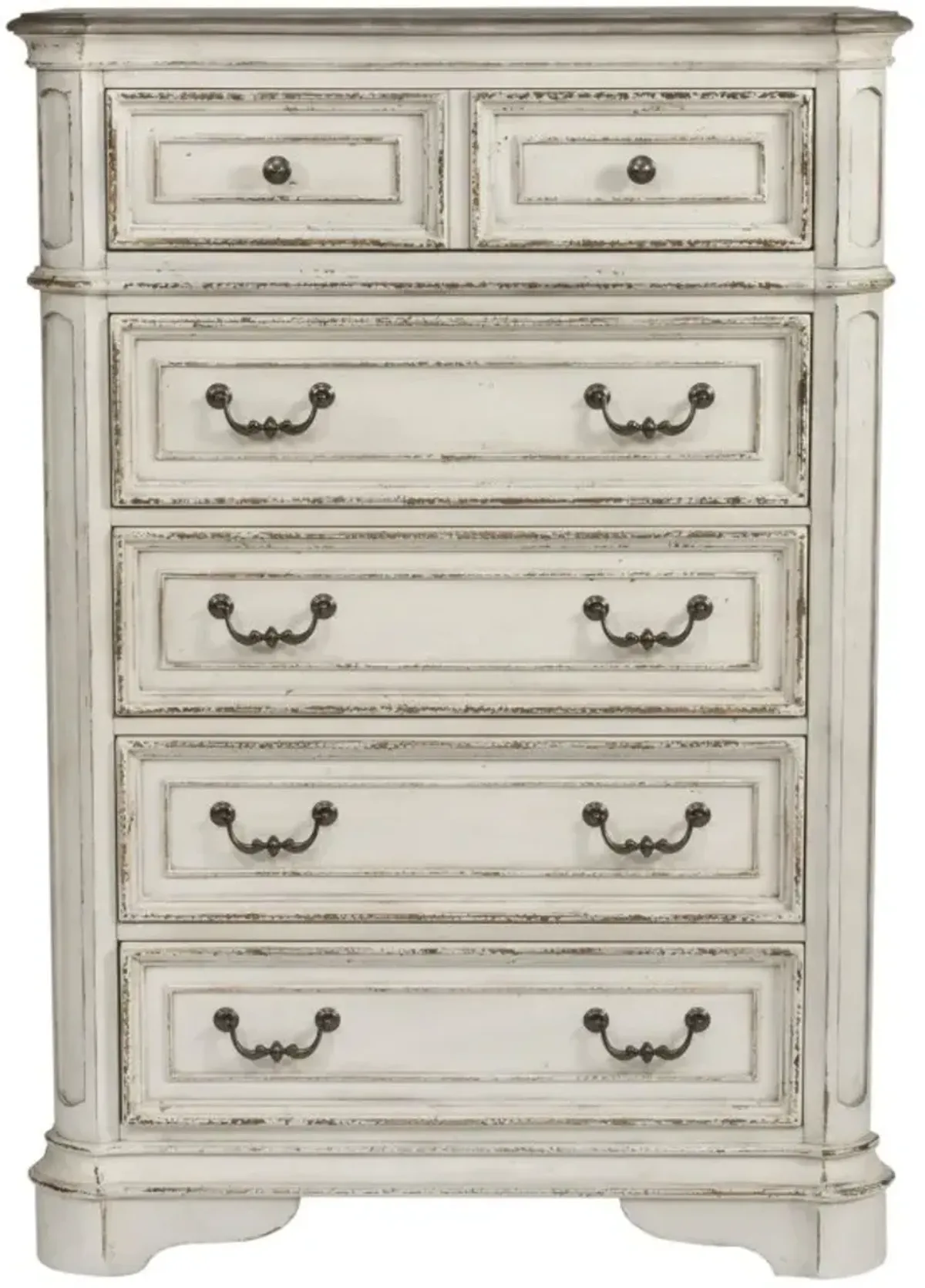 Liberty Furniture Magnolia Manor Antique White/Weathered Bark Chest