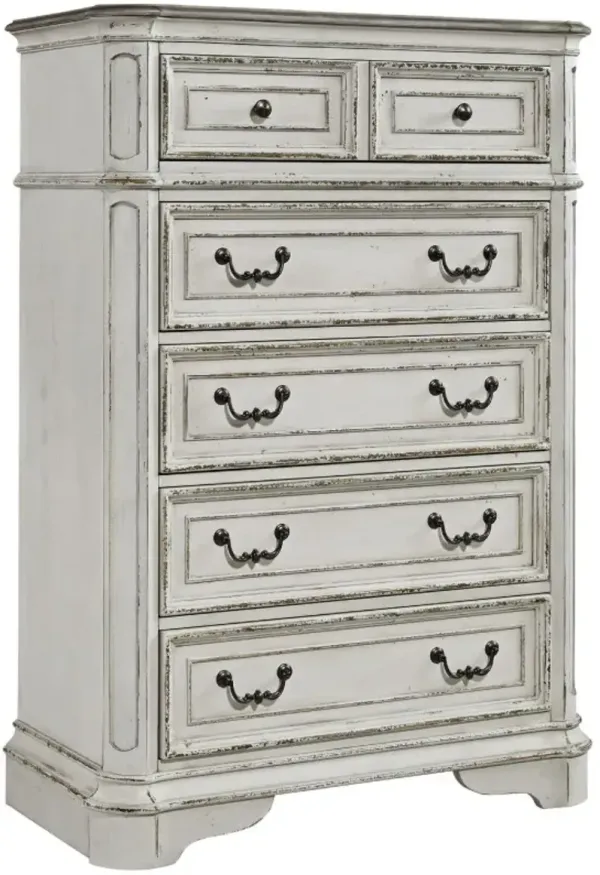 Liberty Furniture Magnolia Manor Antique White/Weathered Bark Chest