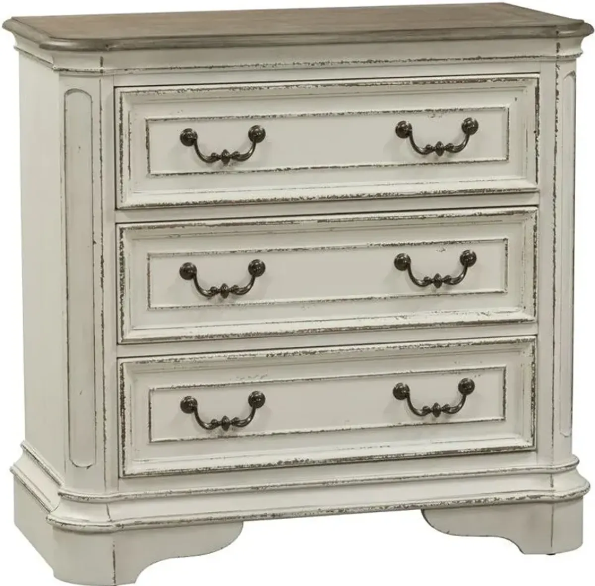 Liberty Furniture Magnolia Manor Three Drawer Bedside Chest With Charging Station