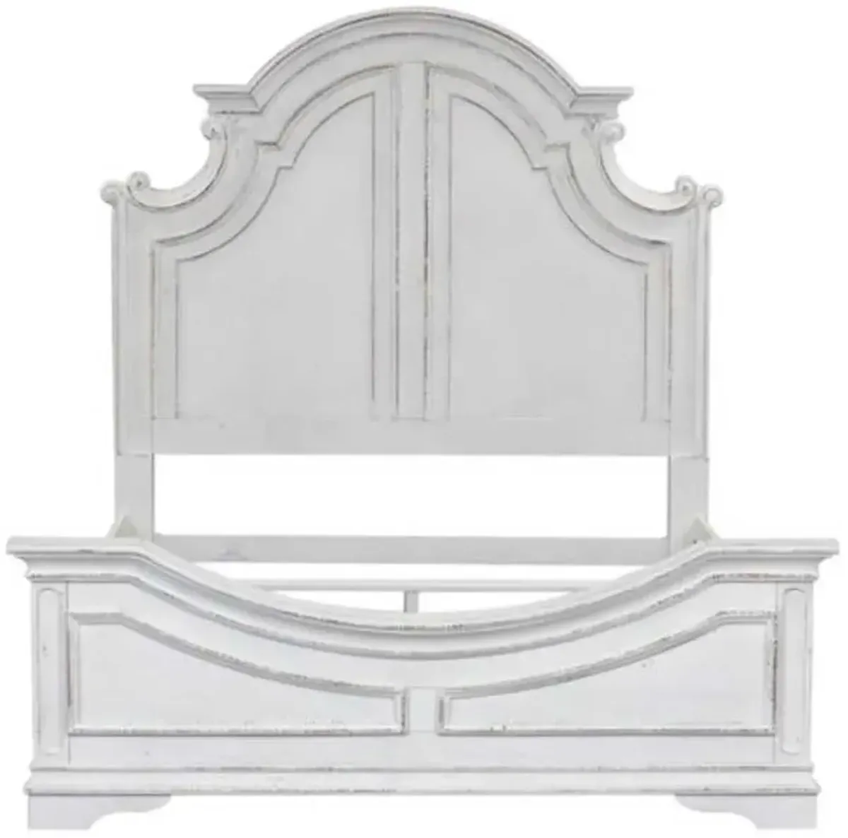 Liberty Furniture Magnolia Manor 4-Piece Antique White Queen Panel Bedroom Set