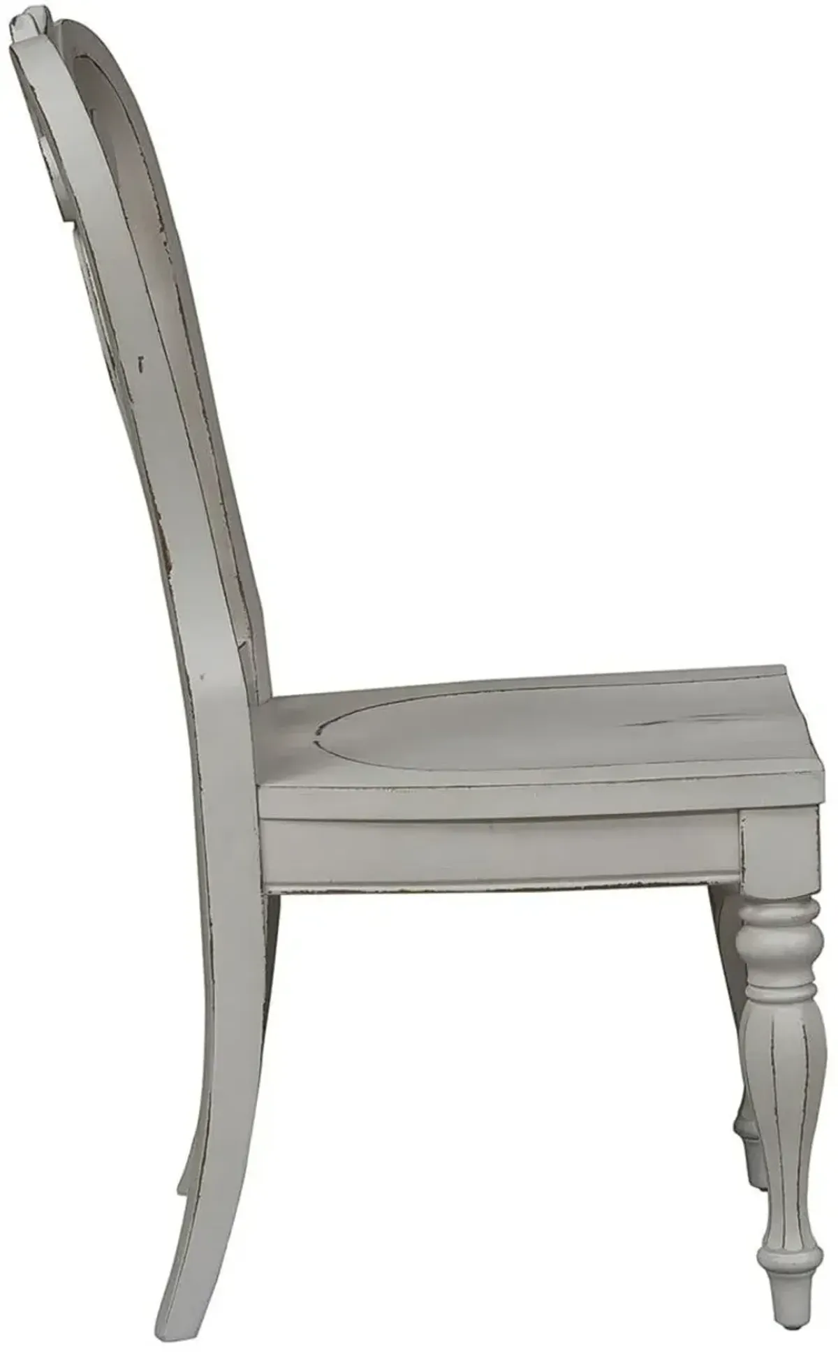 Liberty Furniture Magnolia Manor Antique White Splat Back Side Chair