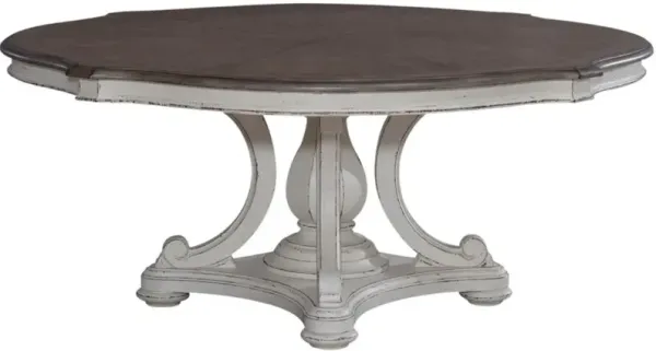 Liberty Furniture Magnolia Manor 5-Piece Antique White/Weathered Bark Dining Set