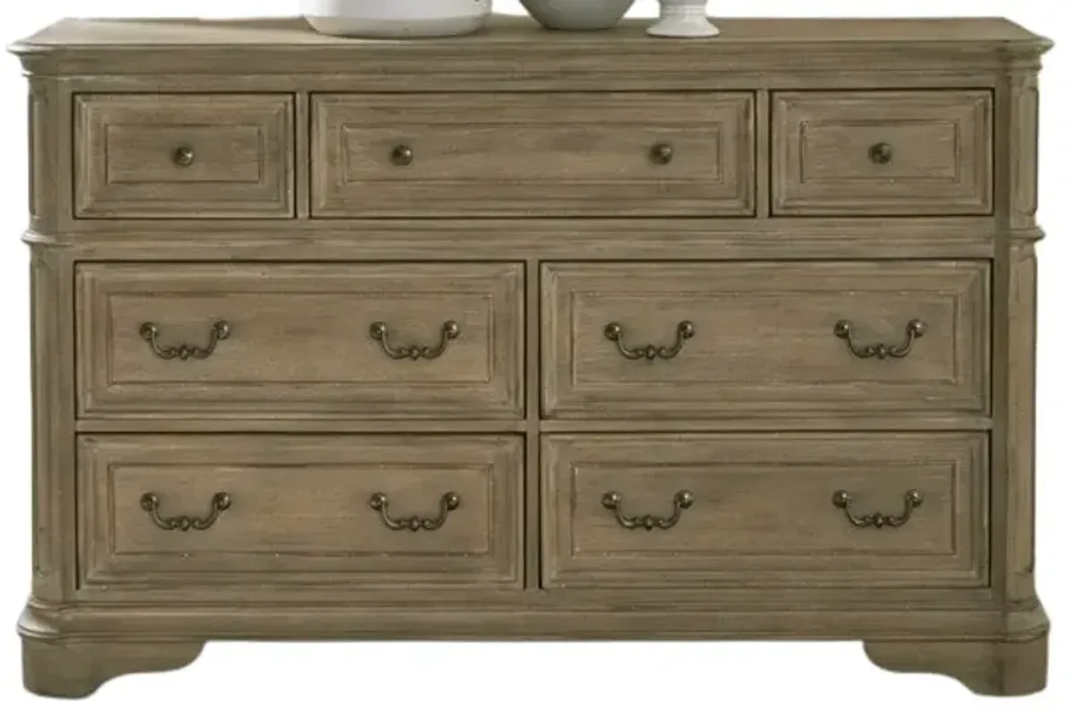 Liberty Furniture Magnolia Manor Weathered Bisque Dresser