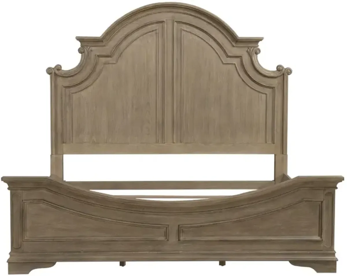Liberty Furniture Magnolia Manor Weathered Bisque King Panel Bed