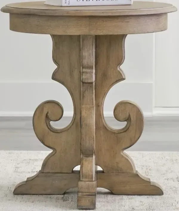 Liberty Furniture Magnolia Manor Weathered Bisque End Table