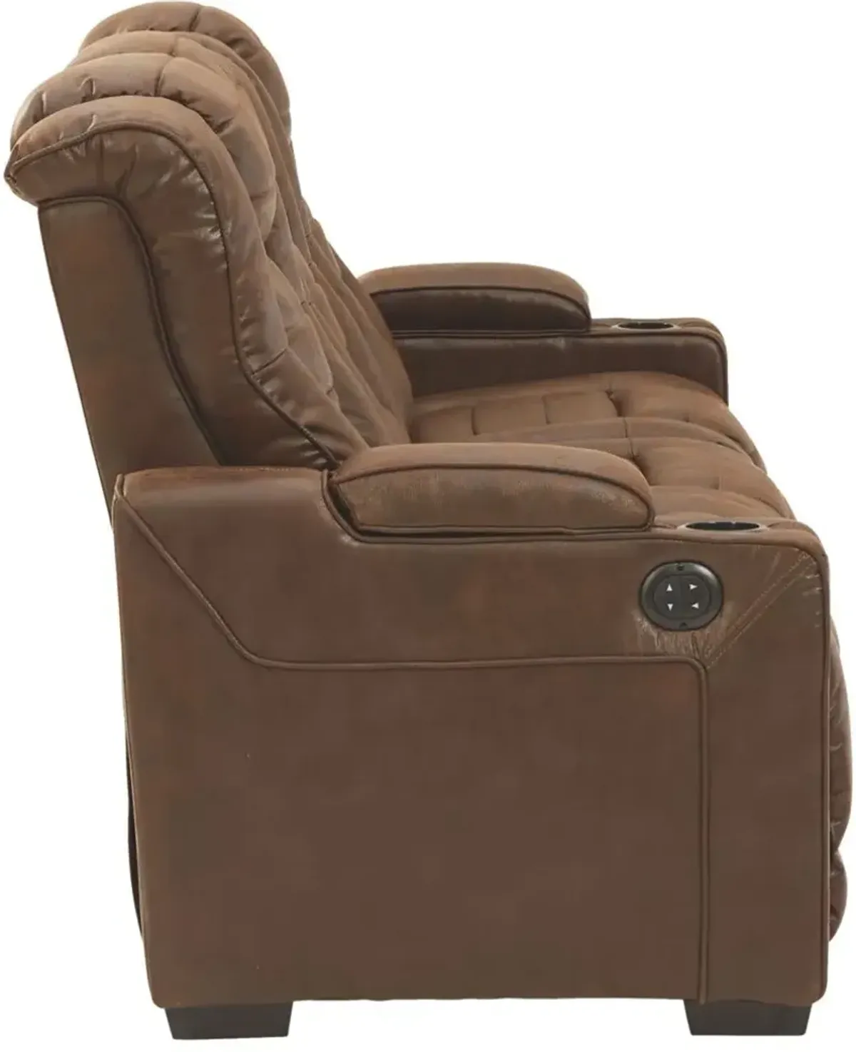 Signature Design by AshleyÂ® Owner's Box Thyme Power Reclining Sofa with Adjustable Headrest