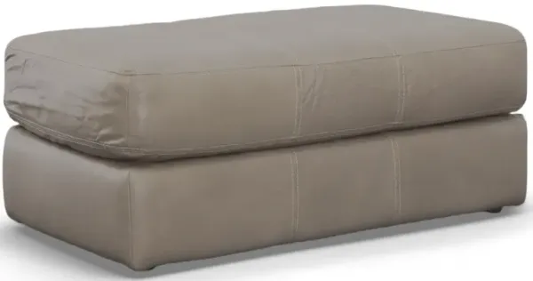 Jackson Furniture Prato Putty Leather Ottoman