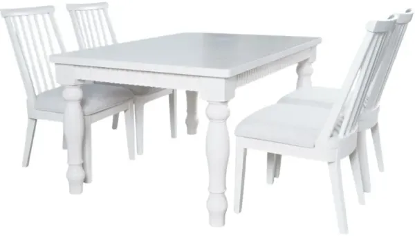 Jofran Inc. Westport 5-Piece White Rectangular Dining Set