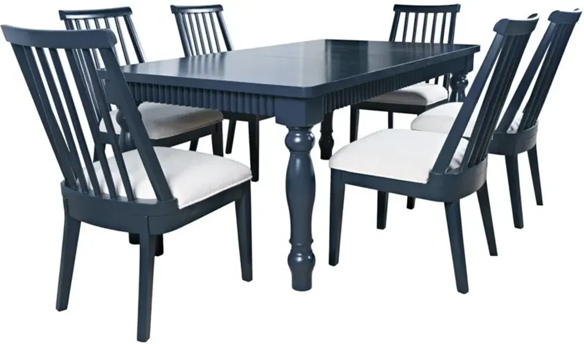 Jofran Inc. Westport 7-Piece Navy Rectangular Dining Set