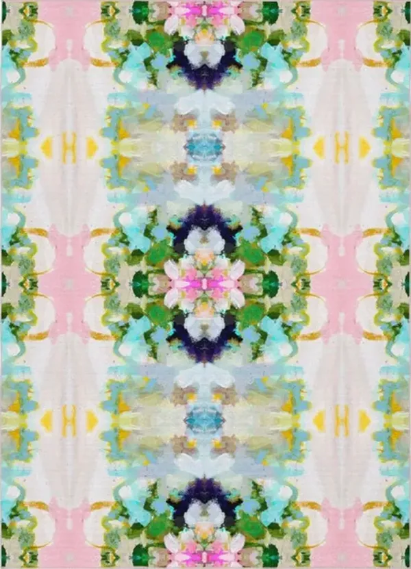 Laura Park Designs Nantucket Bloom 2.5'x8' Floor Mat