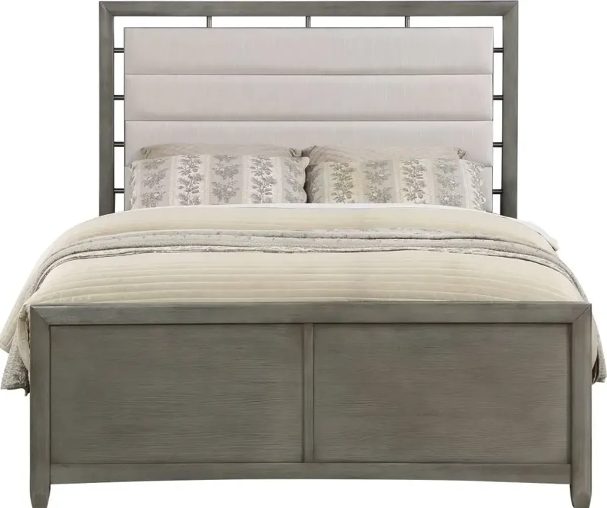 Holland House Furniture Chelsea Gray King Panel Bed