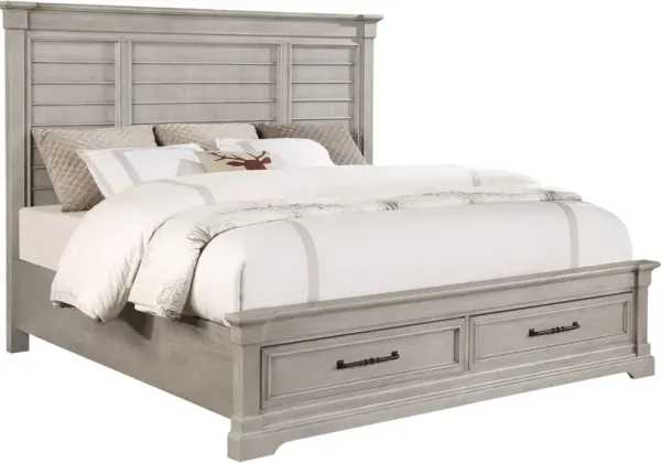 Holland House Furniture Woodbridge King Shutter Panel Storage Bed