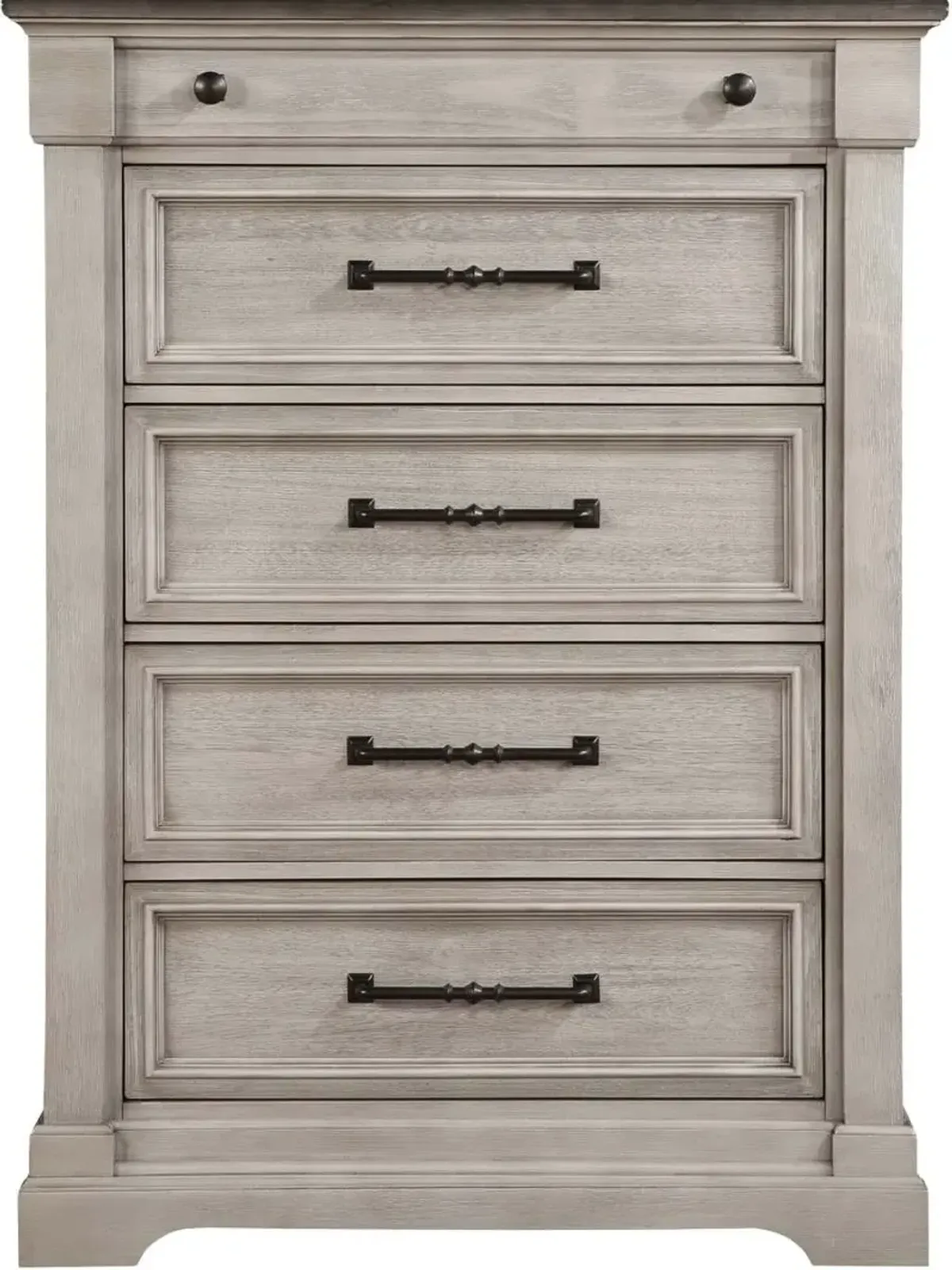 Holland House Furniture Woodbridge Dark Grey/Light Grey Lift Top Chest