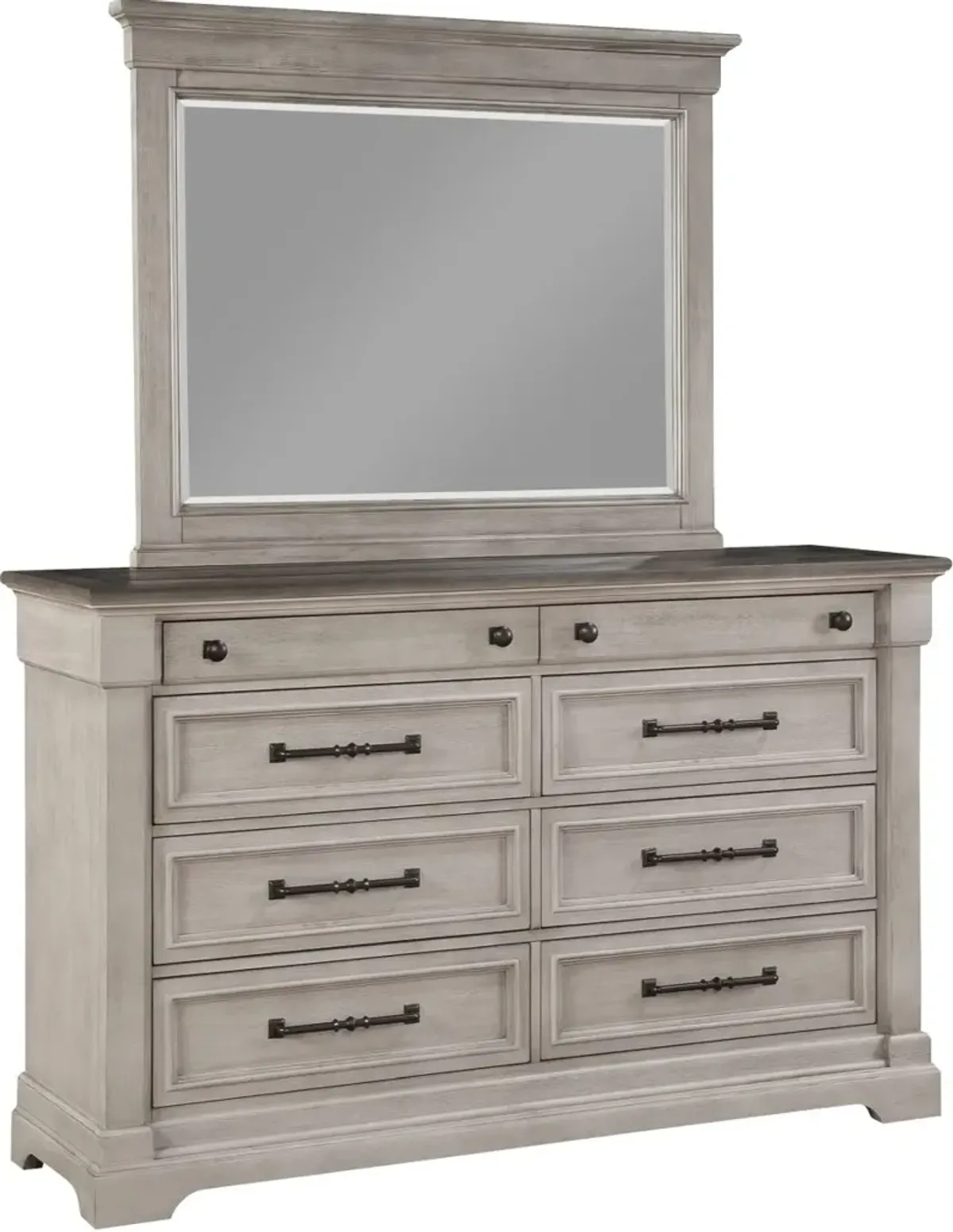 Holland House Furniture Woodbridge Dark Grey/Light Grey Dresser