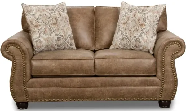 Behold Home Woodland Brown Loveseat