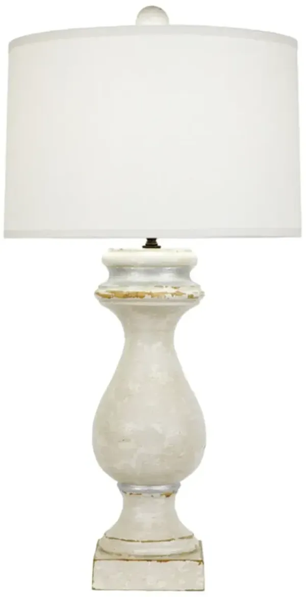 Zeugma ImportsÂ® Light Gray/White Table Lamp