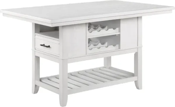 Crown Mark Wendy White Counter Height Table