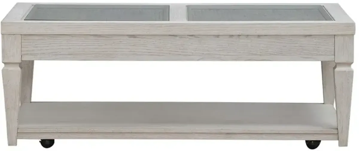 Liberty Furniture Caruso Heights Whitestone Cocktail Table