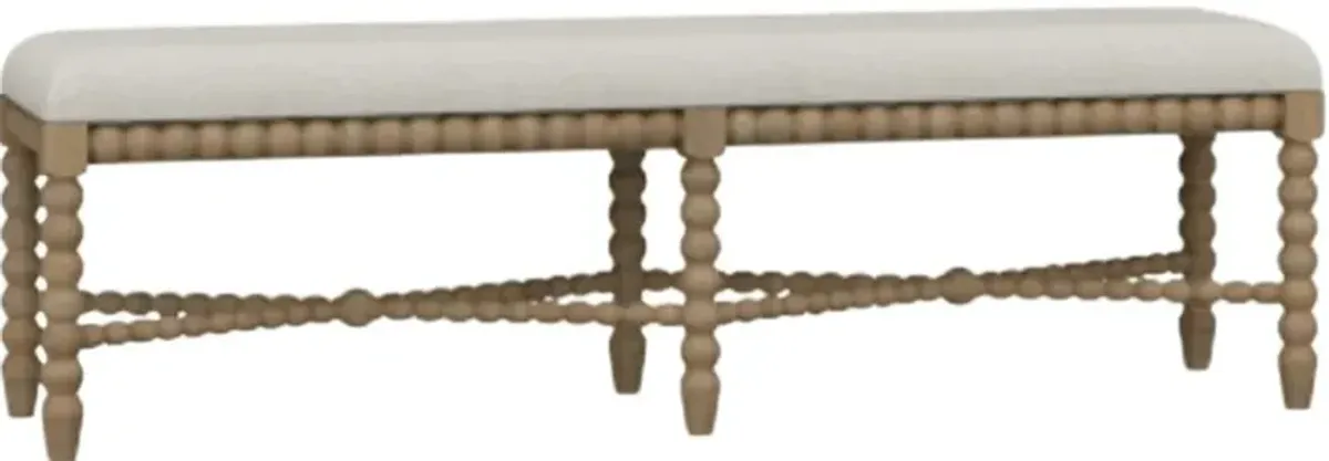 Elizabeth Ann Home Everly Beige/Brown Bench