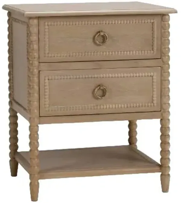 Elizabeth Ann Home Everly 2-Drawer Bedside Table