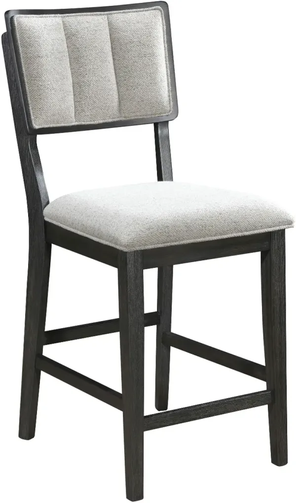 Crown Mark Cline Black/Light Gray Counter Height Chair