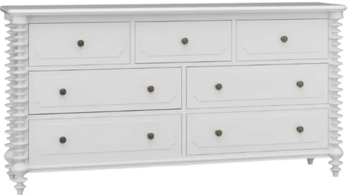 Elizabeth Ann Home Capri True White Dresser