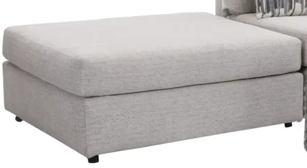 Behold Home Jameson Ecru Ottoman
