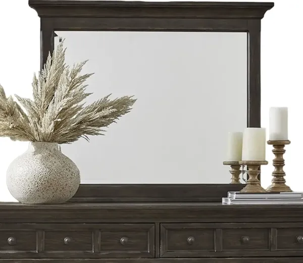 Liberty Furniture Paradise Valley Saddle Brown Landscape Mirror