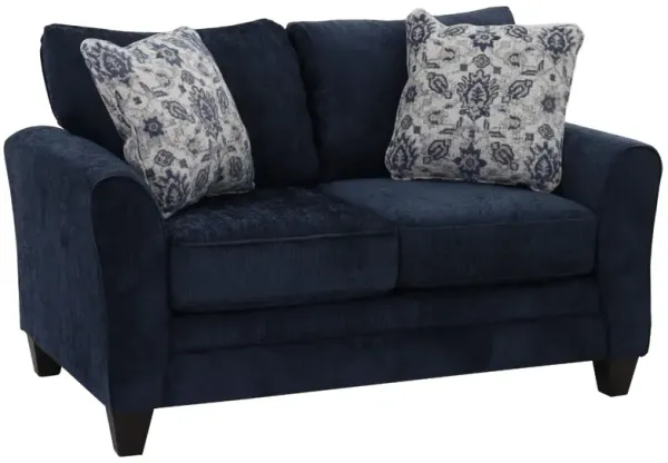 Fusion Furniture Wowza Navy Loveseat